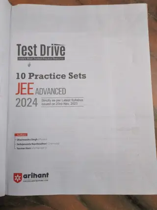 10 Practice Sets  JEE ADVANCED  2025 -26
