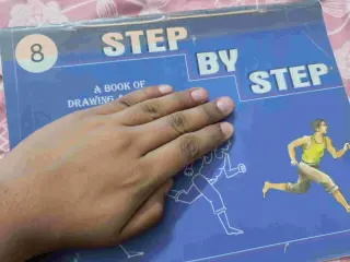 Step by step painting book class 8