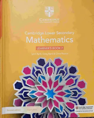 Cambridge lower secondary mathematics book 7