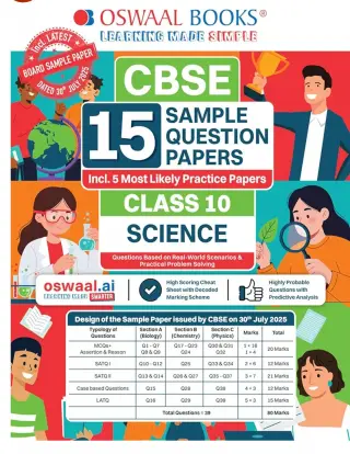 Oswaal Books 15 Sample papers Class 10 Science