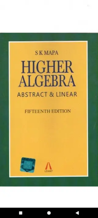 Higher Algebra:15th Edition