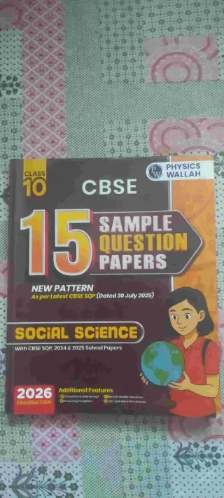 Social science sample paper class 10 pw 2025-26