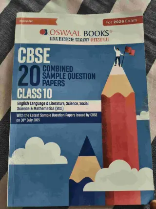 CBSE 20 combined sample question paper Oswal Book