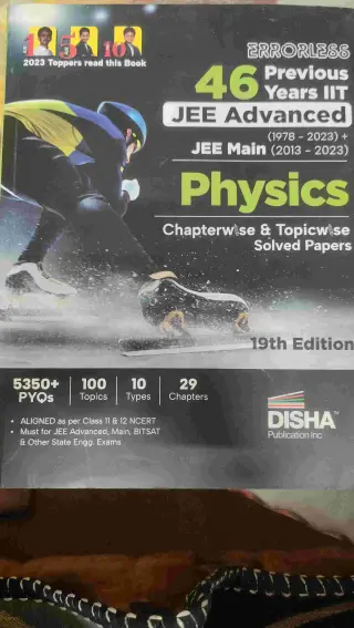 DISHA PUBLICATION ERRORLESS PHYSICS 46 YEARS PREVI