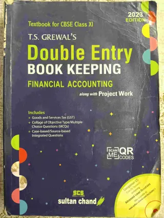 Double Entry Book keeping (T.S. Grewal) class XI