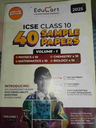 ICSE CLASS 10 40 SAMPLE PAPERS - Vol 1 (Science)