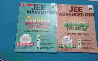 Complete JEE Main & Advanced Ranker Test Series 20