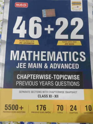 46+22 MTG MATHEMATICS PYQ BOOK