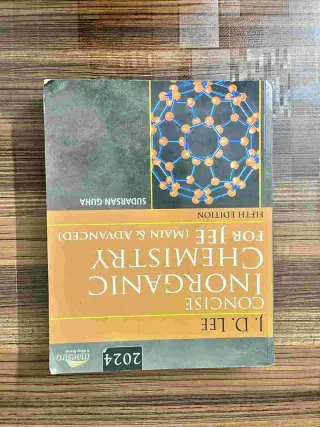 JD LEE INORGANIC CHEMISTRY FOR JEE ADV
