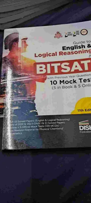 Bitsat Book English, Logical Reasoning by Disha