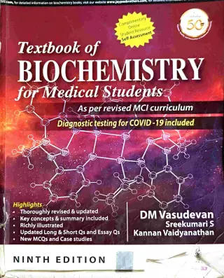 Textbook of biochemistry  medical students