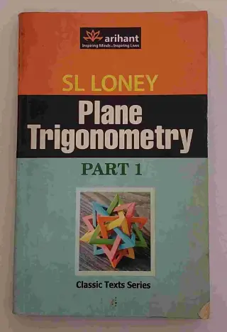 Arihant SL Loney Plane Trigonometry Part 1