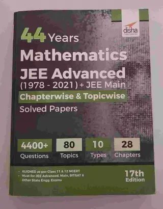 Disha 44 Years Mathematics JEE Mains and Advanced