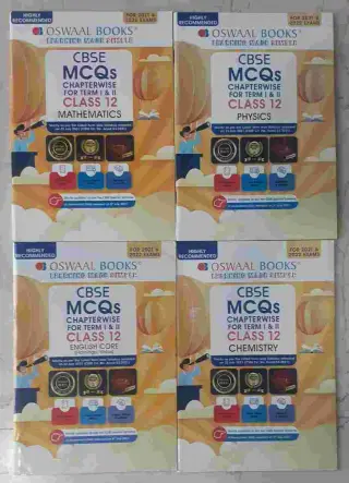 Oswaal Class 12 CBSE MCQ PCME Set of 4 Books