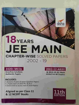 18 Years Jee Mains PYQs 2002 - 19