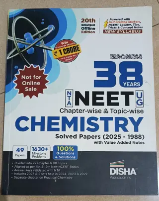 38 years NEET UG (Chemistry) , Disha publication