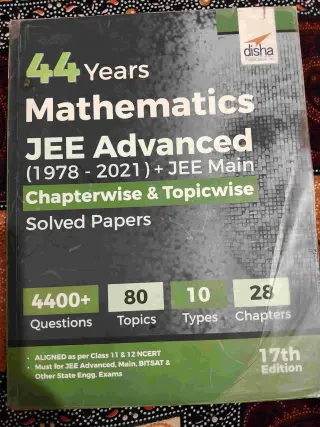 44yr Mathematics Jee Advanced+Mains Solved Papers
