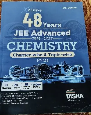 48 years JEE advanced CHEMISTRY chapter wise DISHA
