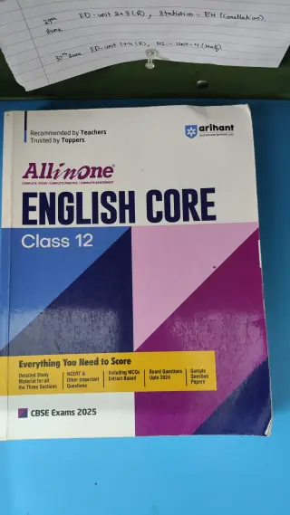 All in One English Core Class 12 CBSE-2025