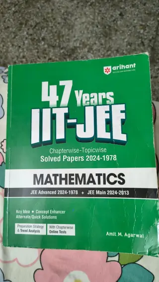 arihant 47 years jee main+advanced maths pyq