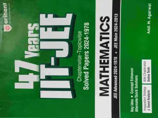 ARIHANT 47 YEARS Maths  SOLVED by Amit M Agarwal