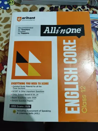 Arihant all in one class 12th English