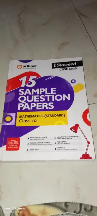 Arihant Class 10th sample question book. Maths(St)