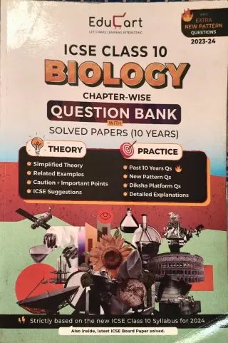 Biology Question Bank for Class 10 - second hand