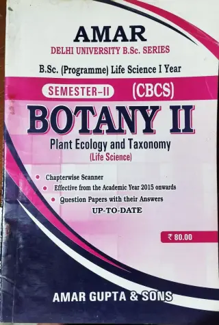 bsc life sci botany sem 2 DU pyqs