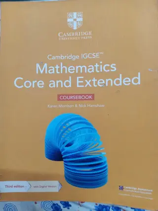 Cambridge IGCSE mathematics course and extended