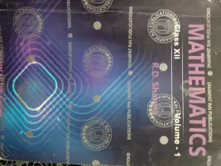 Class 12 RD Sharma Mathematics Both Volumes