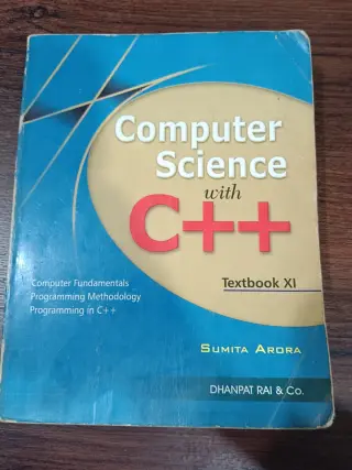 Computer Science with C++ book