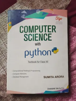Computer Science with Python for Class 12th