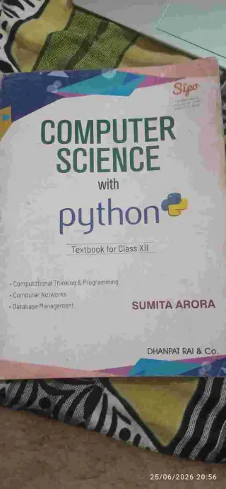 COMPUTER SCIENCE WITH PYTHON (SUMITA ARORA) 12TH