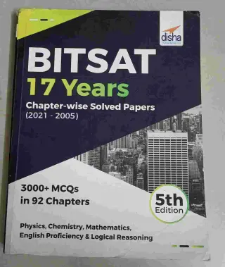Disha BITSAT 17 Years Chapter-wise Solved Papers