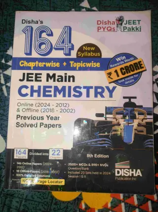 Disha jee main pyq Chemistry ( 2024-2002 )
