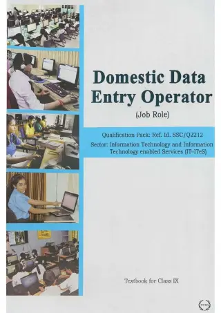 Domestic Data Entry (IT) Class-9 With Binding