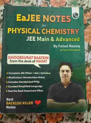 EaJEE NOTES PHYSICAL CHEMISTRY