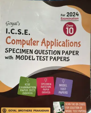 Goyal's Model Test Papers of ICSE Class 10 - second hand