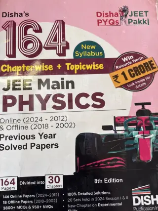 JEE Main PYQ Physics Chemistry Maths – Disha