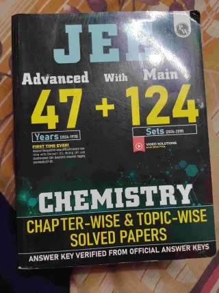JEE MAINS AND ADV PW PYQ BOOK (47 YRS + 124 SETS)