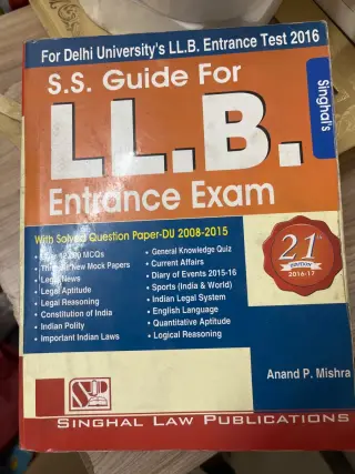 LLB Entrance exam - Second Hand - Bookaao