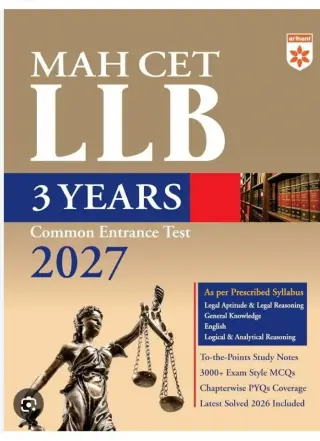 Mah cet llb 3 yrs - Second Hand - Bookaao