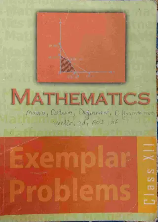 Maths Exemplar class 12th