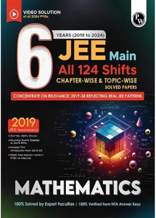 Maths Jee Main PYQ 6 Years 2019 to 2024 - New Book - Bookaao