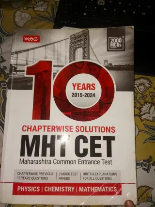 MHT CET 10 years Chapterwise Solutions