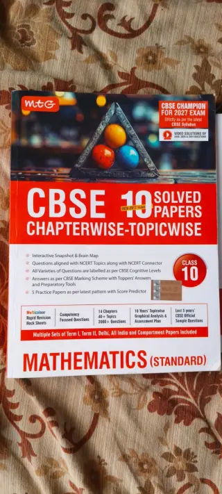 MTG Cbse class 10 maths pyq book