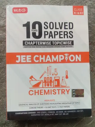 MTG JEE Champion [chemistry]- 10 Years solved