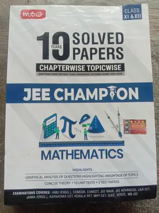 MTG JEE Champion [mathematics]- 10 Years solved