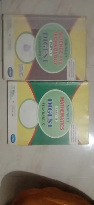 Navneet science 2 and maths 2 digest  class 10th